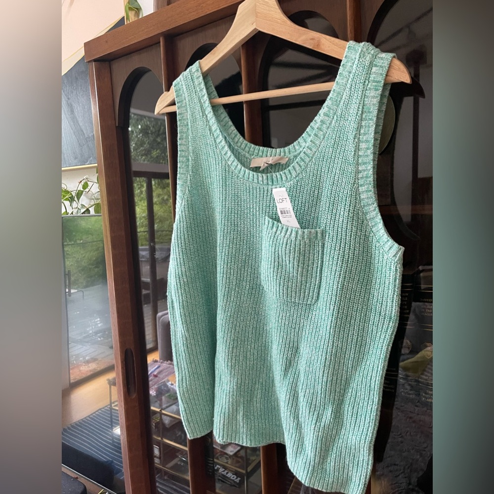 LOFT Sleeveless Sweater Tank - NWT - XL